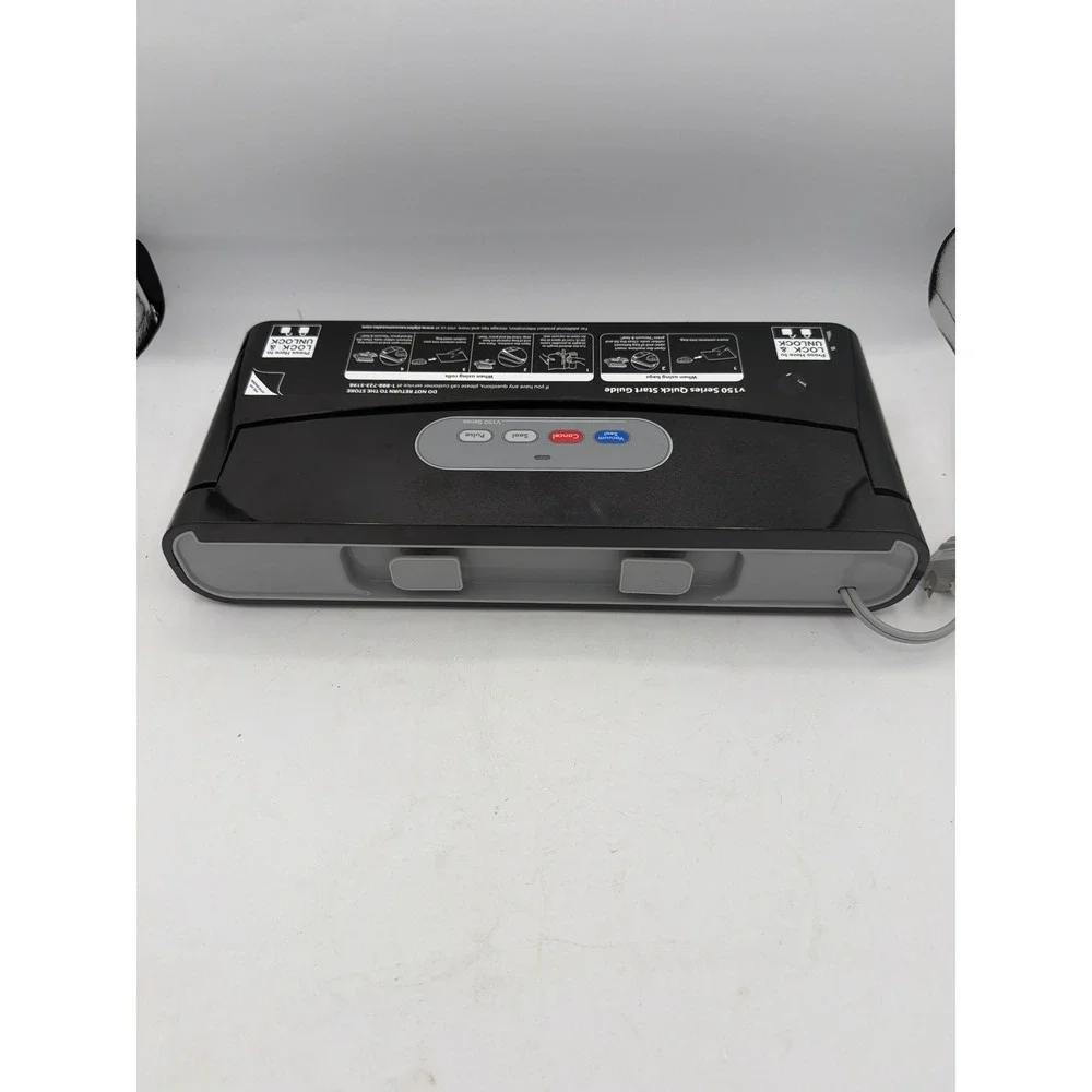 Ziploc V150 Series Vacuum Sealer Machine Model V159 Food Saver System Black